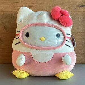 Squishmallows Hello Kitty 24inch Extra Large Sanrio Scuba Mask Plush Pillow Pink